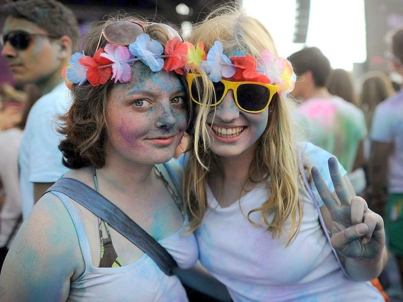 Anfang Juni hatte es auch in Leverkusen ein Holi-Festival gegeben.