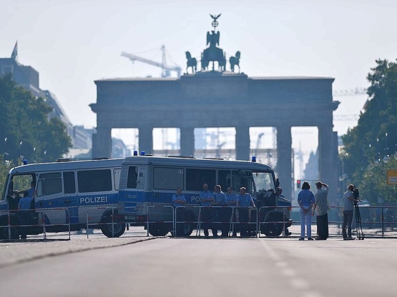 Teile der Berliner Innenstadt sind extra für den Staatsbesuch abgesperrt.