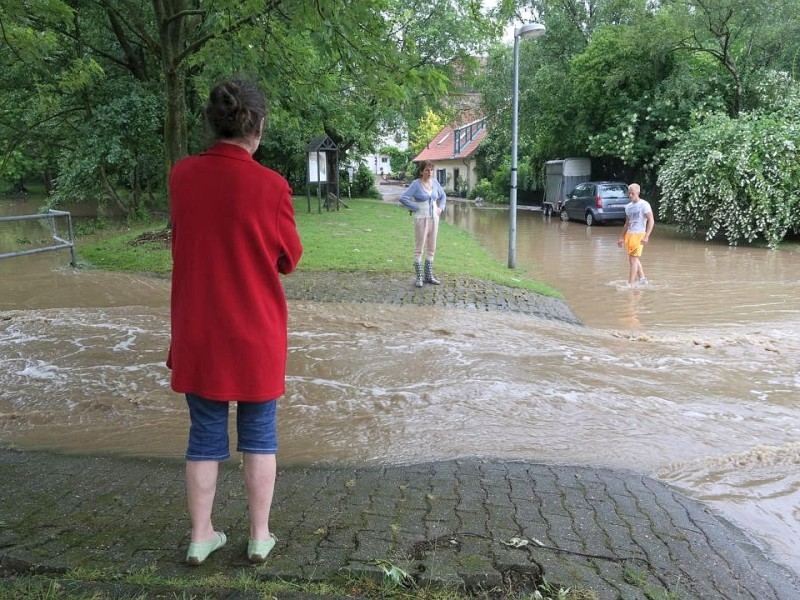 Das Unwetter in der Region.