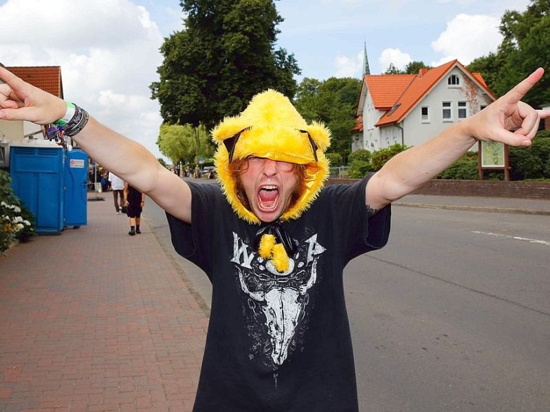 Die ersten Metal-Fans reisten schon in den Tagen vor Festival-Beginn nach Wacken.