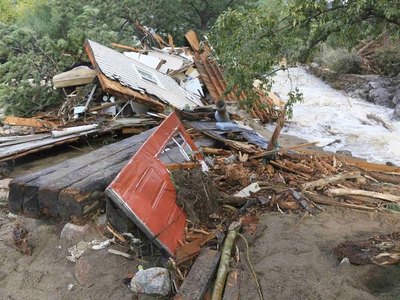 Unwetter haben im US-Bundesstaat Colorado eine Flutkatastrophe ausgelöst.