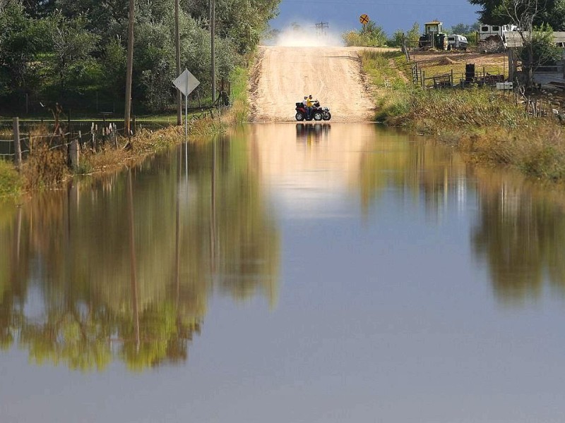 Unwetter haben im US-Bundesstaat Colorado eine Flutkatastrophe ausgelöst.