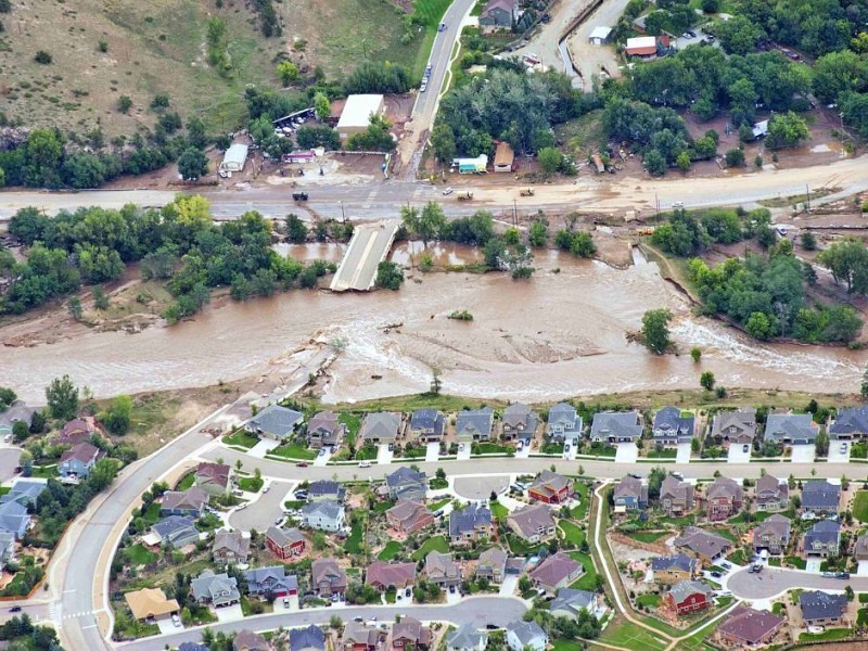 Unwetter haben im US-Bundesstaat Colorado eine Flutkatastrophe ausgelöst.