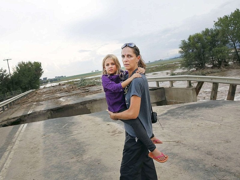 Unwetter haben im US-Bundesstaat Colorado eine Flutkatastrophe ausgelöst.