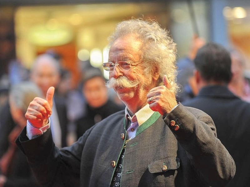 Jean Pütz kam zur Premiere des Kinofilms Exit Marrakesch im Oktober 2013.