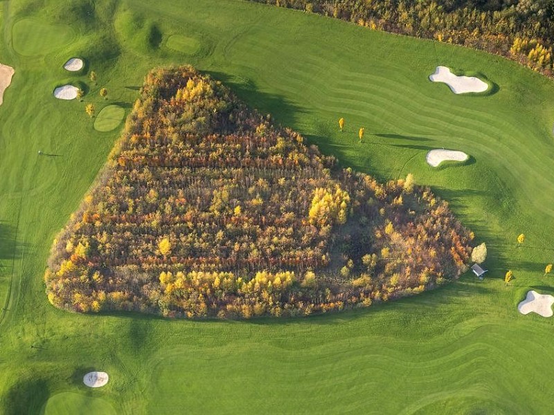 Der Golfplatz in Duisburg-Huckingen.