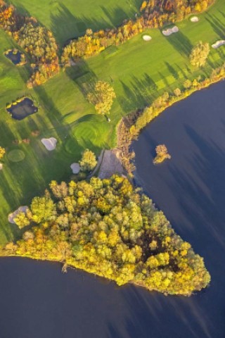 Der Golfplatz in Duisburg-Huckingen.