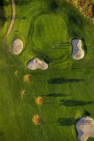 Der Golfplatz in Duisburg-Huckingen.