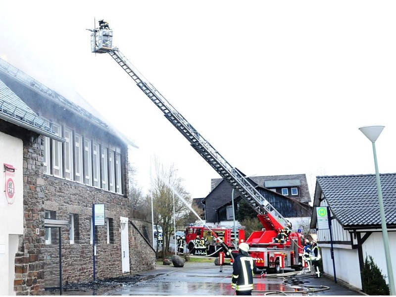 Brand bei Feuerwehr in Schmallenberg.