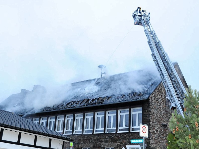 Brand bei Feuerwehr in Schmallenberg.