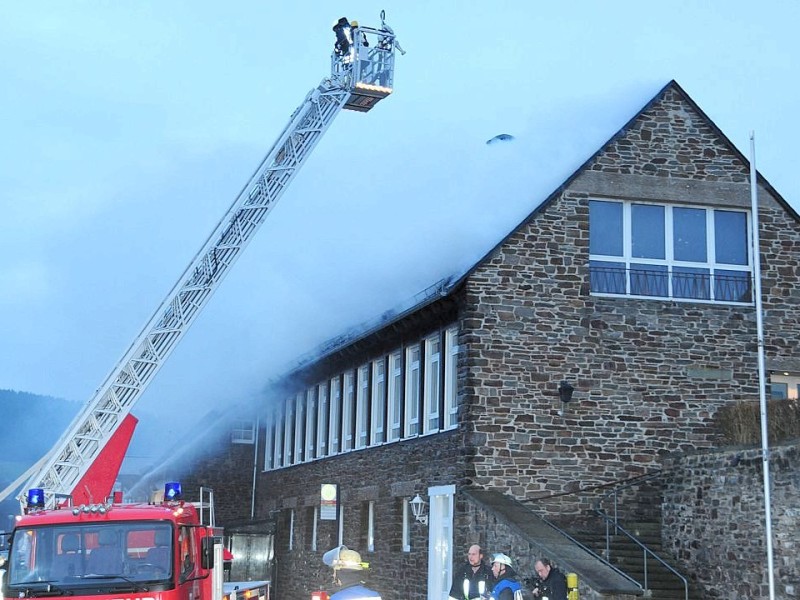 Brand bei Feuerwehr in Schmallenberg.