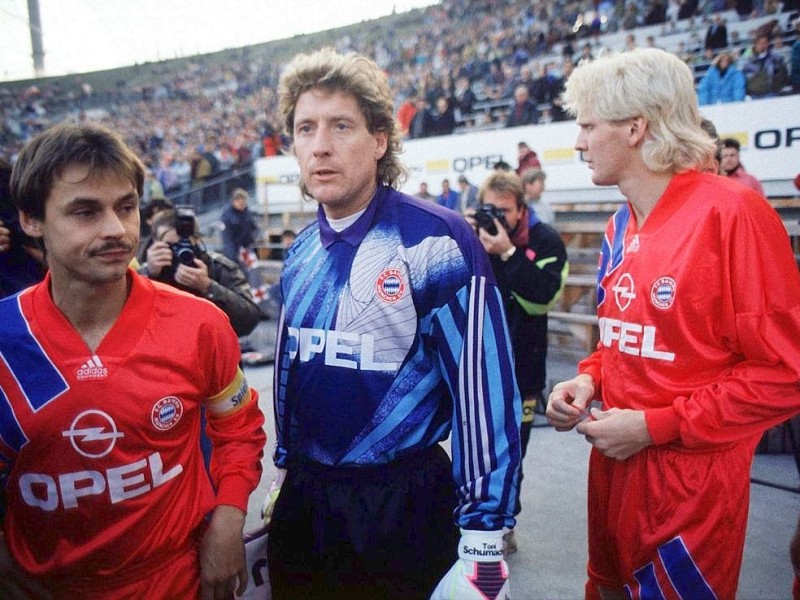 Einer schöner als der andere: Olaf Thon, Toni Schumacher und Stefan Effenberg.