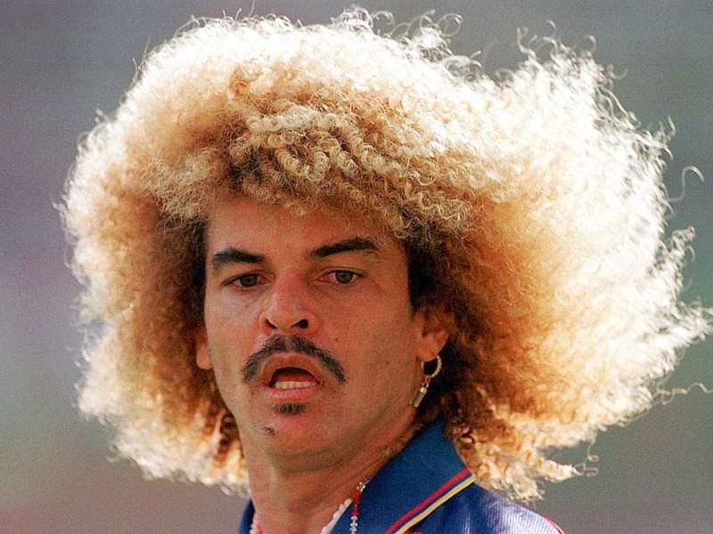 Braucht keine Mütze: Carlos Valderrama.