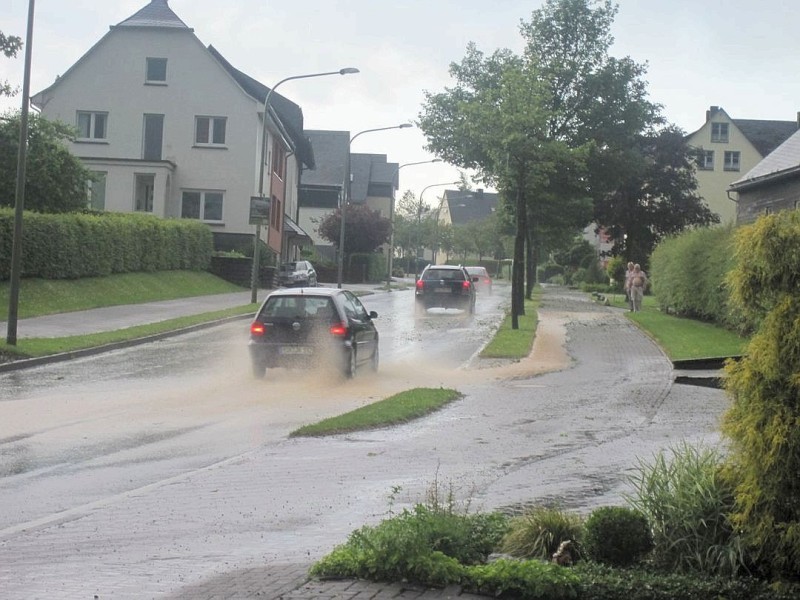 Das Unwetter über Brilon am Pfingstmontag.