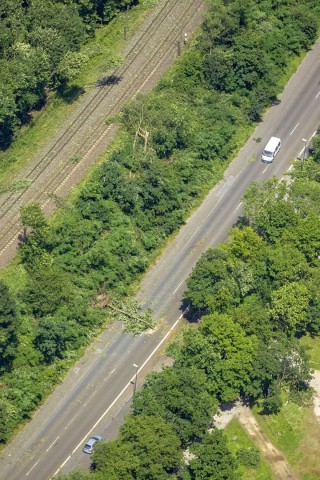 Den Essener Stadtwald und das Gebiet rund um den Baldeneysee hat das Unwetter am Pfingstmontag besonders stark getroffen.