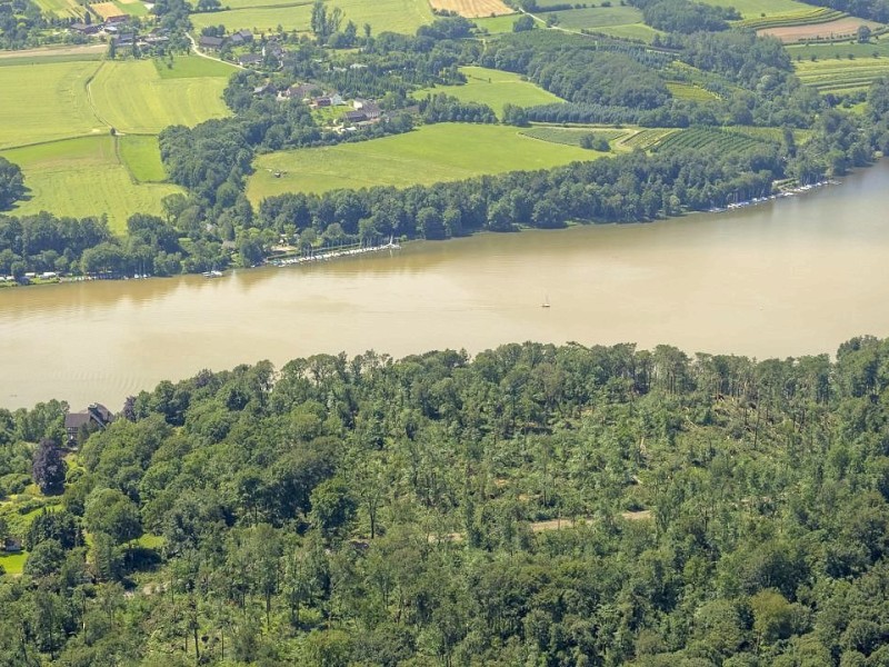 Folgen des Unwetters von Pfingstmontag am Schellenberger Wald in Essen.