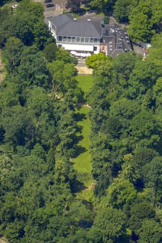 Sturmschäden im Malkastenpark im Zentrum Düsseldorfs.