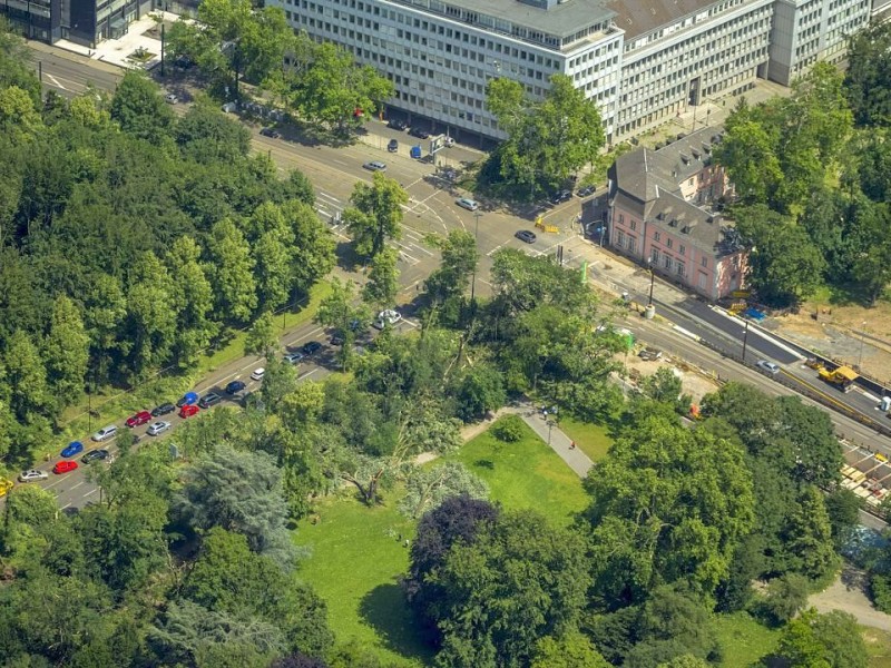 Düsseldorf hat das Unwetter besonders stark getroffen.