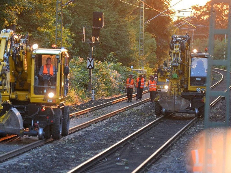 So sah es am Donnerstag noch auf der S-Bahnstrecke zwischen Essen und Bochum aus, hier in Wattenscheid.