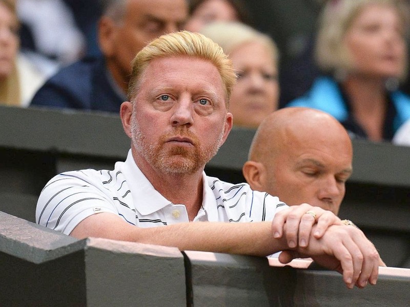 Boris Becker betreut beim Tennisturnier in Wimbledon Novak Djokovic.