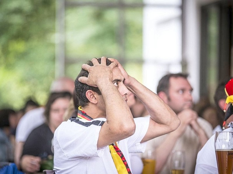 Public Viewing im Café Steinbruch.