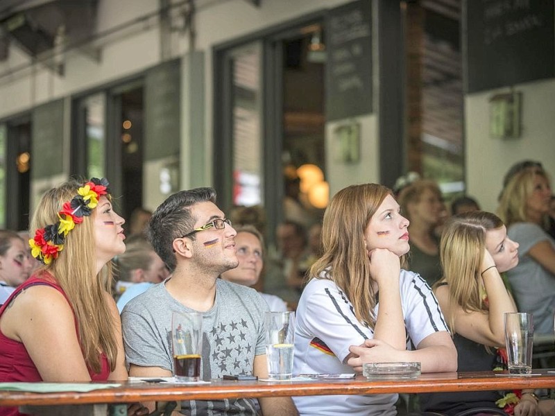 Public Viewing im Café Steinbruch.