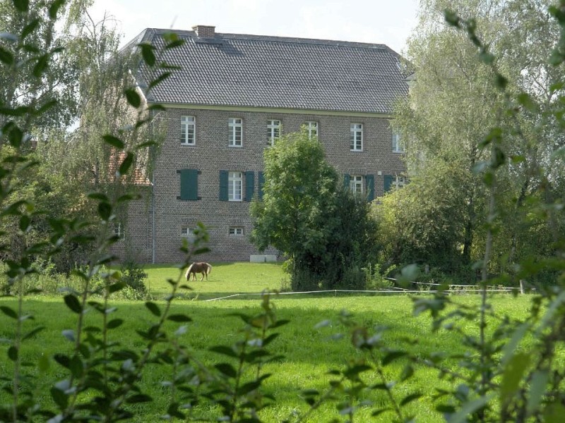 Haus Bürgel an der Grenze zwischen Monheim und Düsseldorf ist ein Gutshof mit römischen Wurzeln und reichen archäologischen Funden. Wer sich nicht für die Römerausstellung interessiert, kann hier Apfelsaft pressen oder Pferdekutsche fahren, denn auch das gibt es reichlich auf Haus Bürgel.