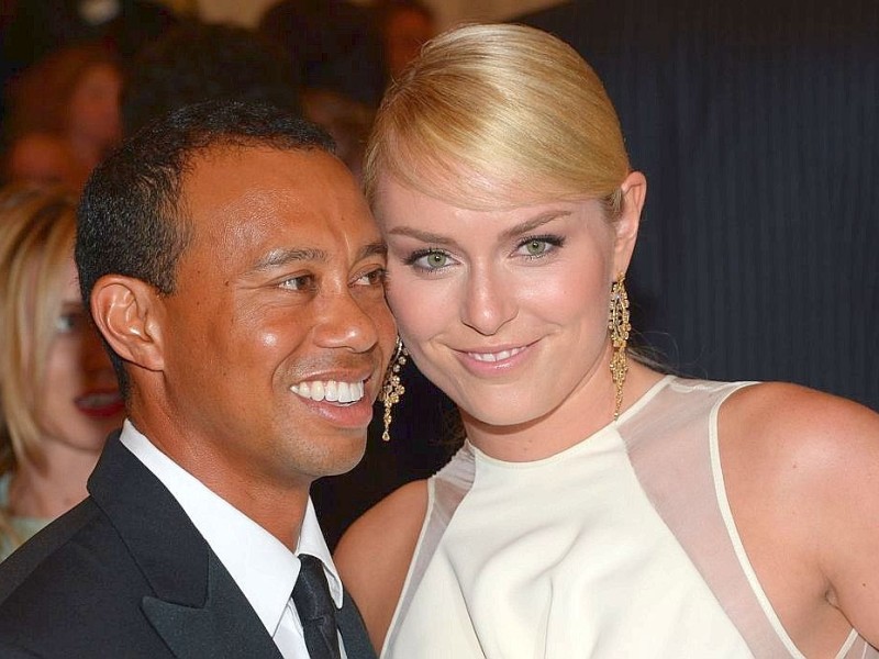 Seit Anfang 2013 sind der US-Golfer Tiger Woods und US-Skirennfahrerin Lindsey Vonn ein Paar. Hier sieht man sie auf einer Gala des Metropolitan Museums in New York.