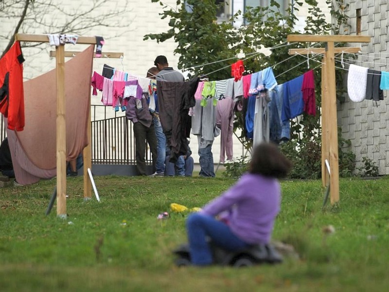 .... 700 Flüchtlinge sind im September 2014 hier untergebracht.