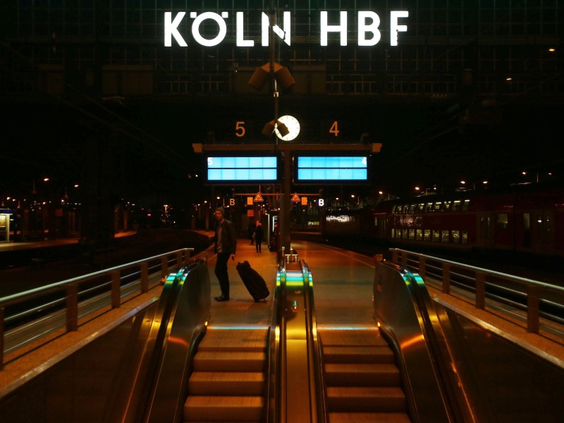 Die Auswirkungen des Lokführer-Streiks am Kölner Hauptbahnhof.