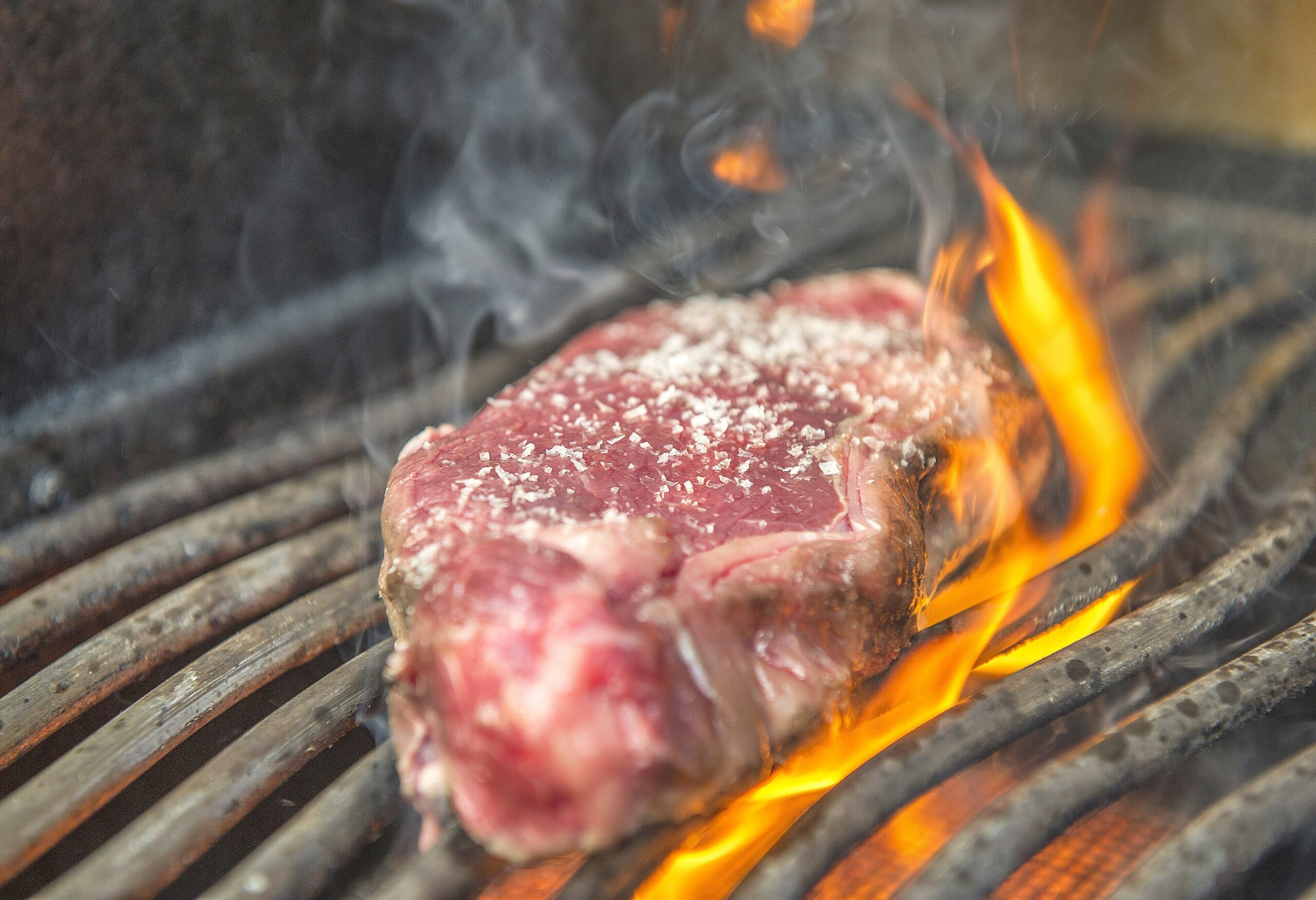 Steak auf dem Grill.