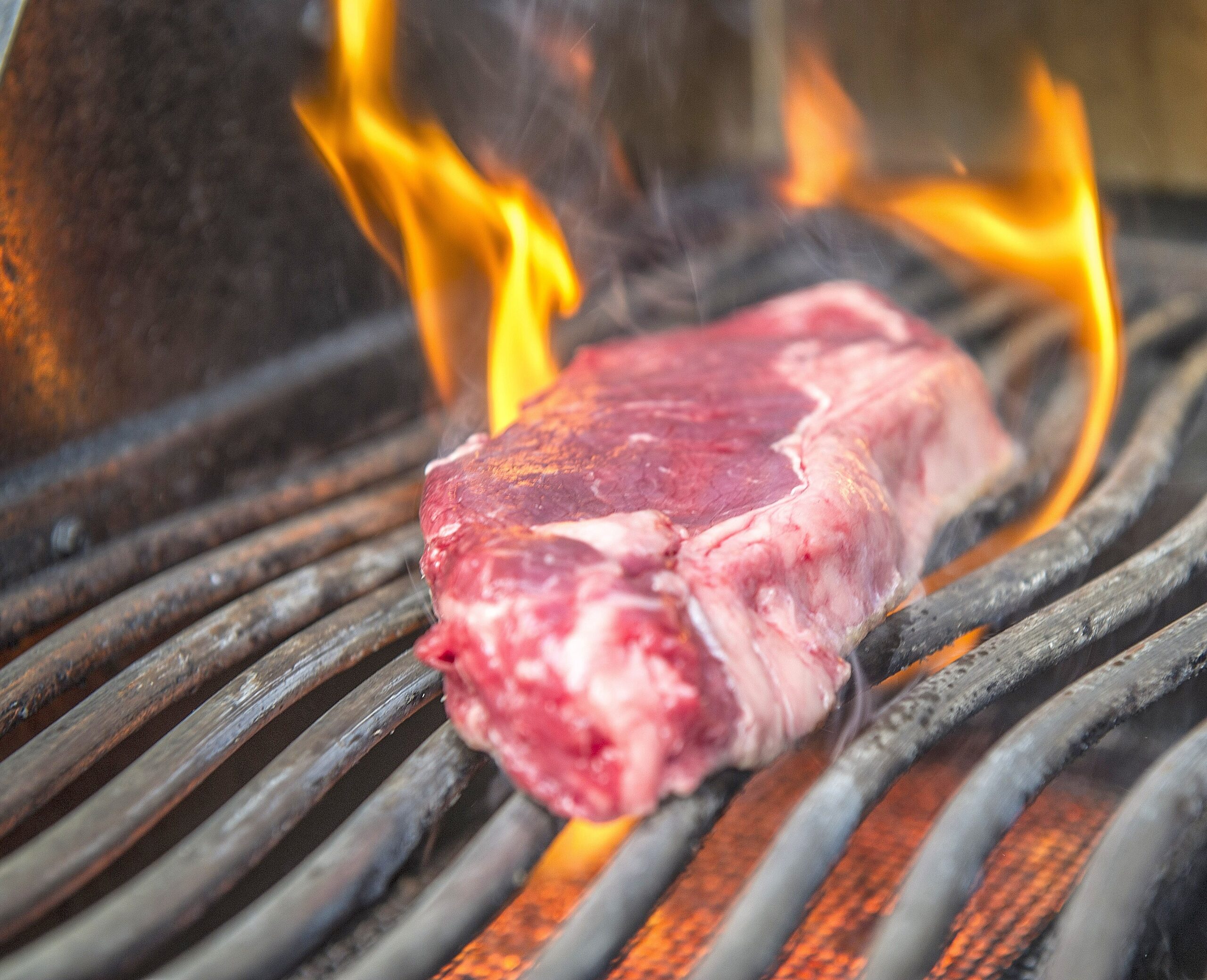 Steak auf dem Grill.