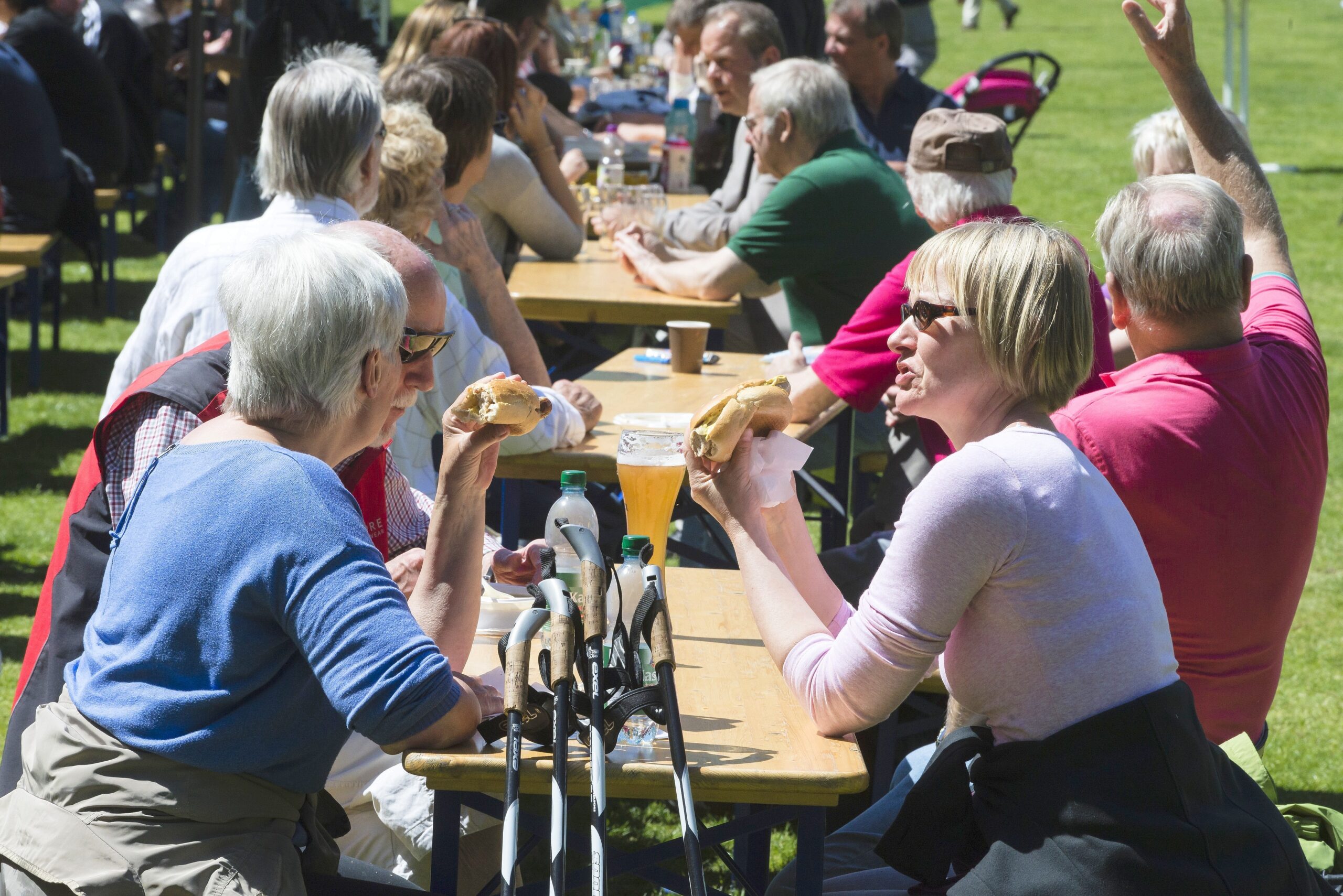 Strahlender Sonnenschein beim NRZ Wandertag 2015 am Baldeneysee.