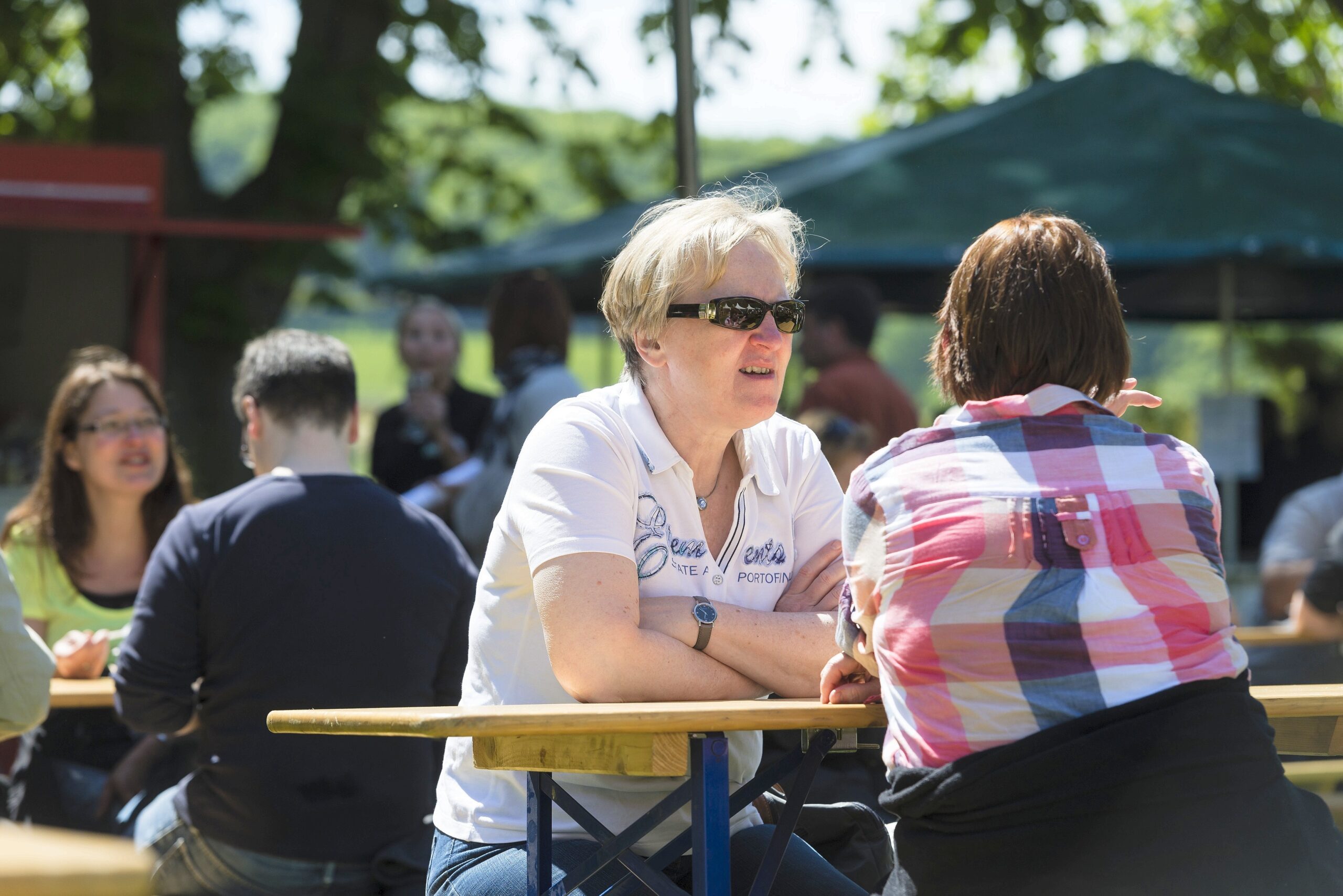 Strahlender Sonnenschein beim NRZ Wandertag 2015 am Baldeneysee.