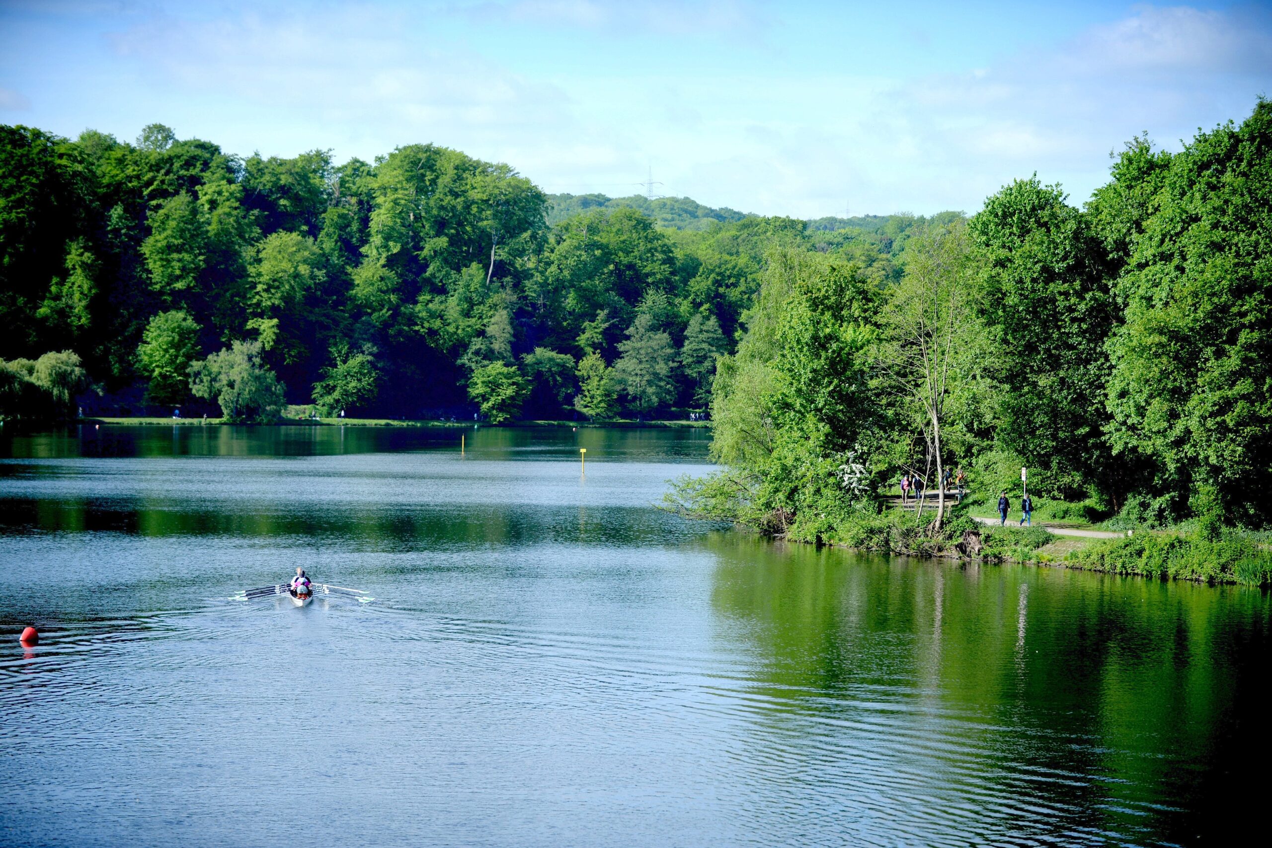 Strahlender Sonnenschein beim NRZ Wandertag 2015 am Baldeneysee.