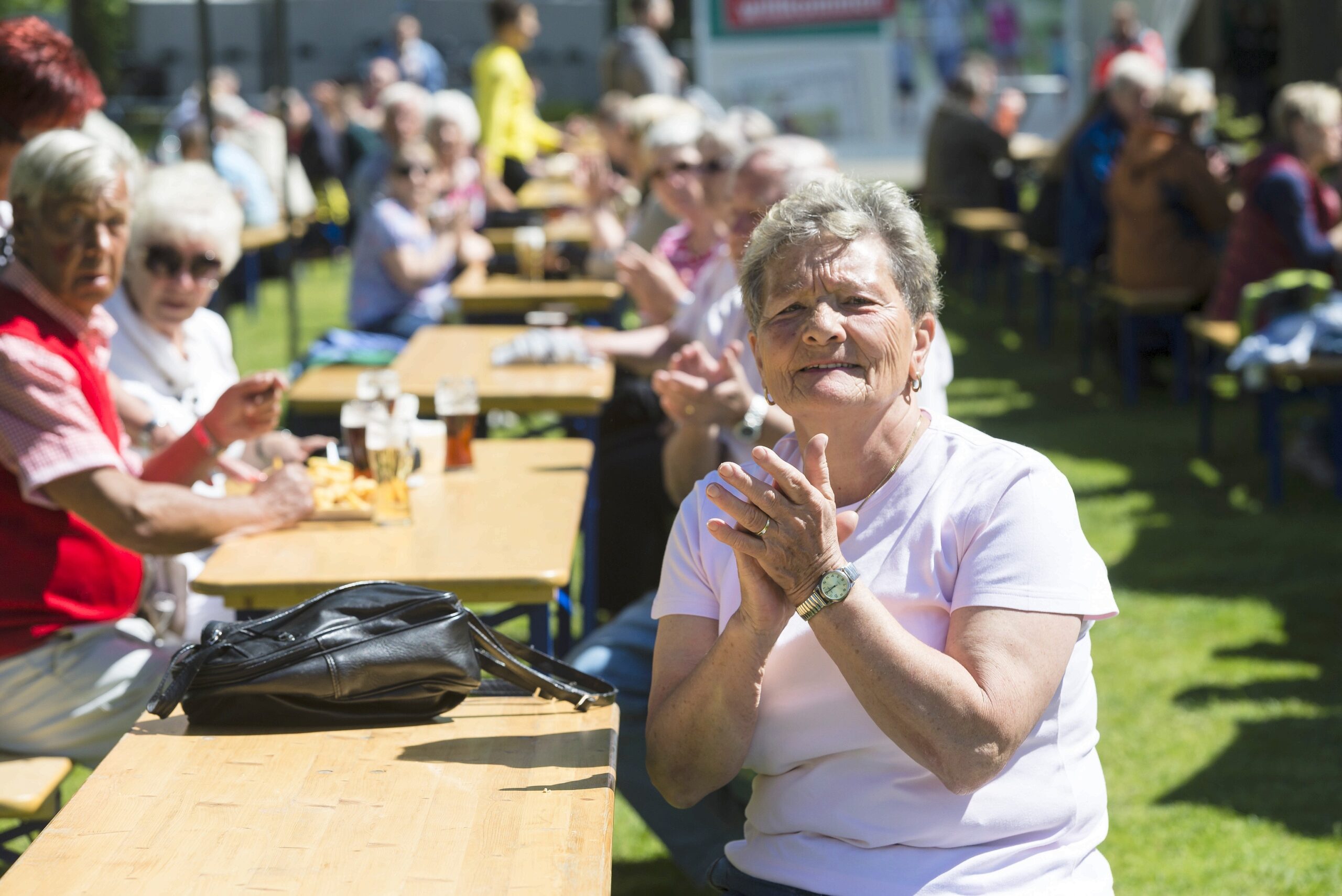 Strahlender Sonnenschein beim NRZ Wandertag 2015 am Baldeneysee.