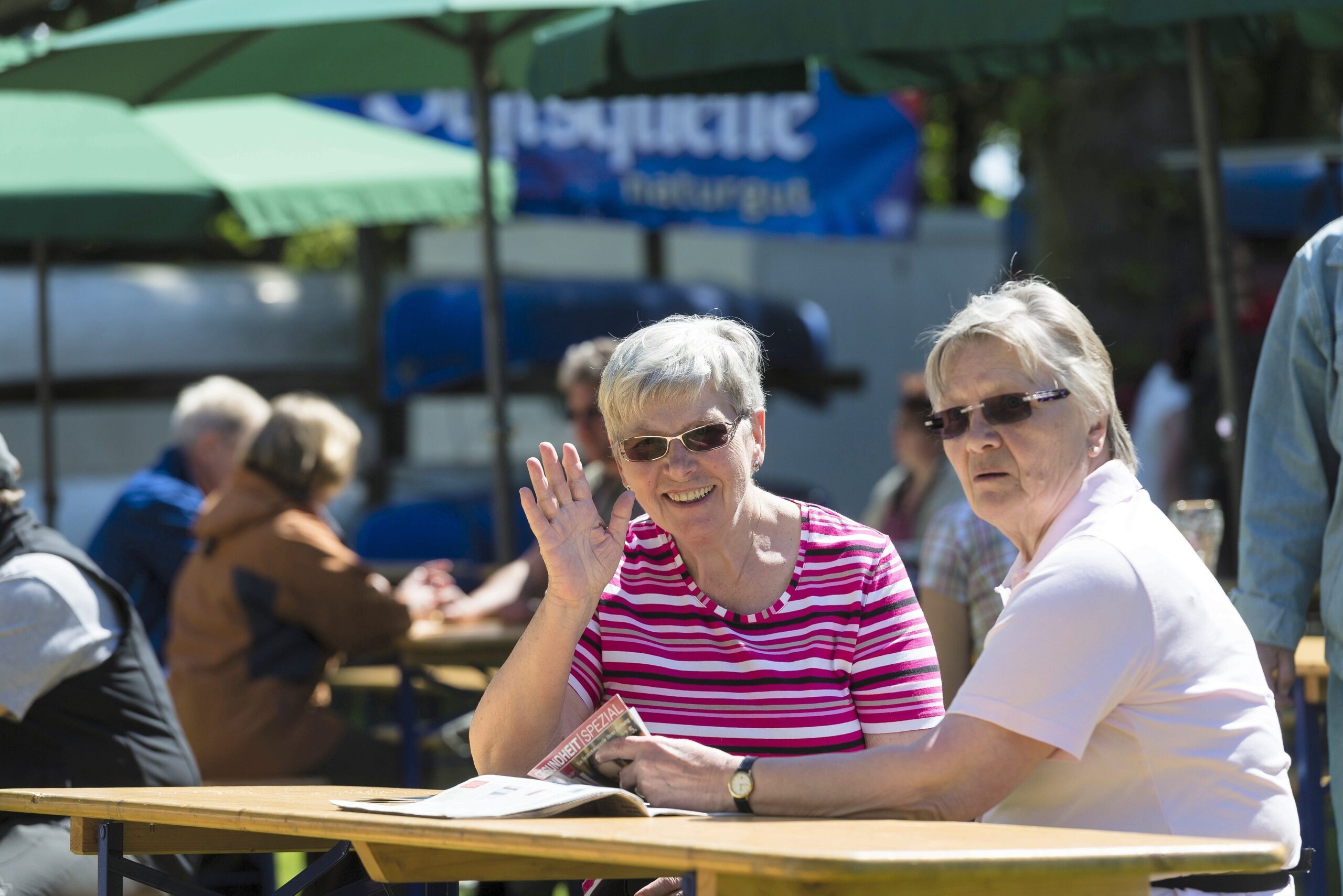 Strahlender Sonnenschein beim NRZ Wandertag 2015 am Baldeneysee.