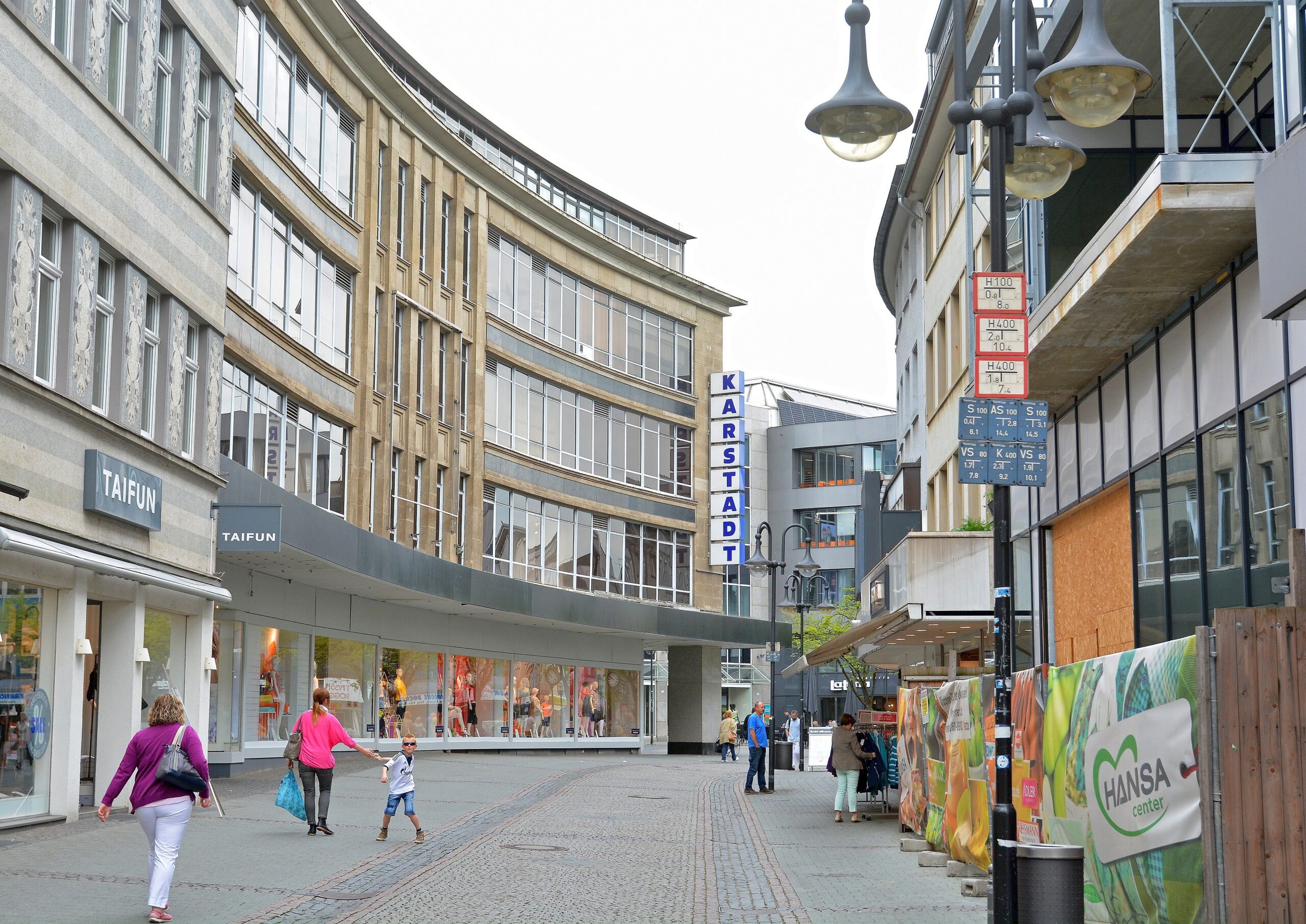 Ein aktueller Blick auf das Kaufhaus.