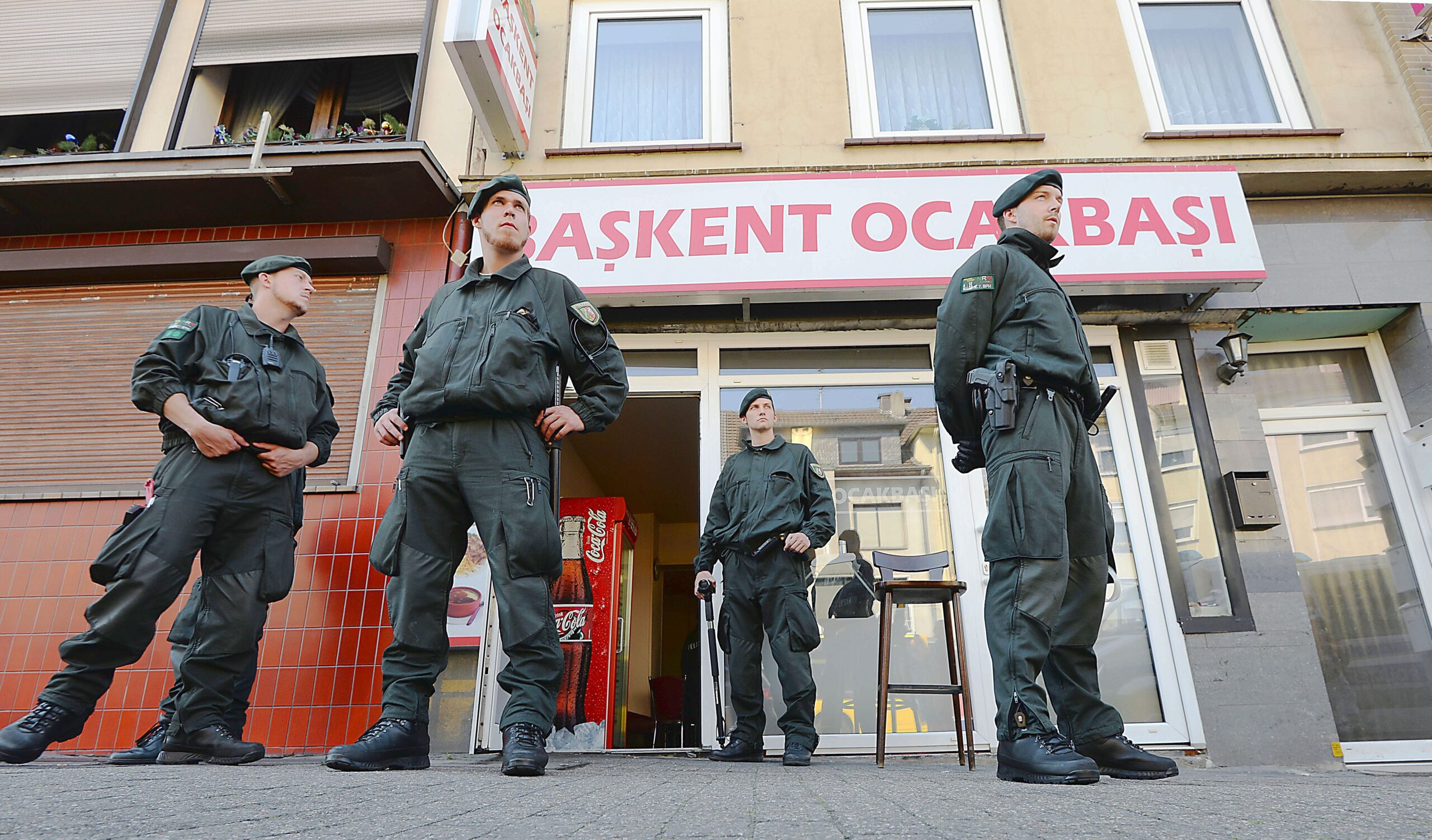 Großeinsatz der Polizei gegen Rocker in Eppinghofen. Foto: Oliver Müller