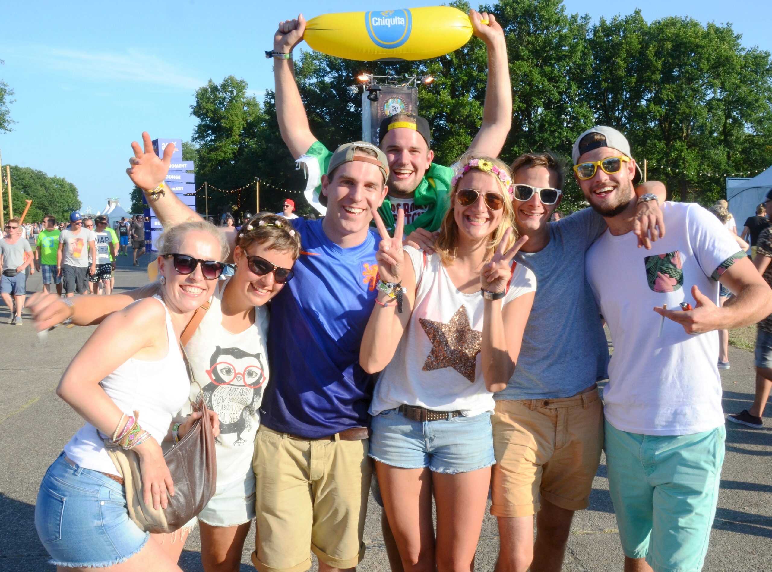 Ausgelassene Stimmung herrschte am ersten Tag des Festivals Parookaville in Weeze.