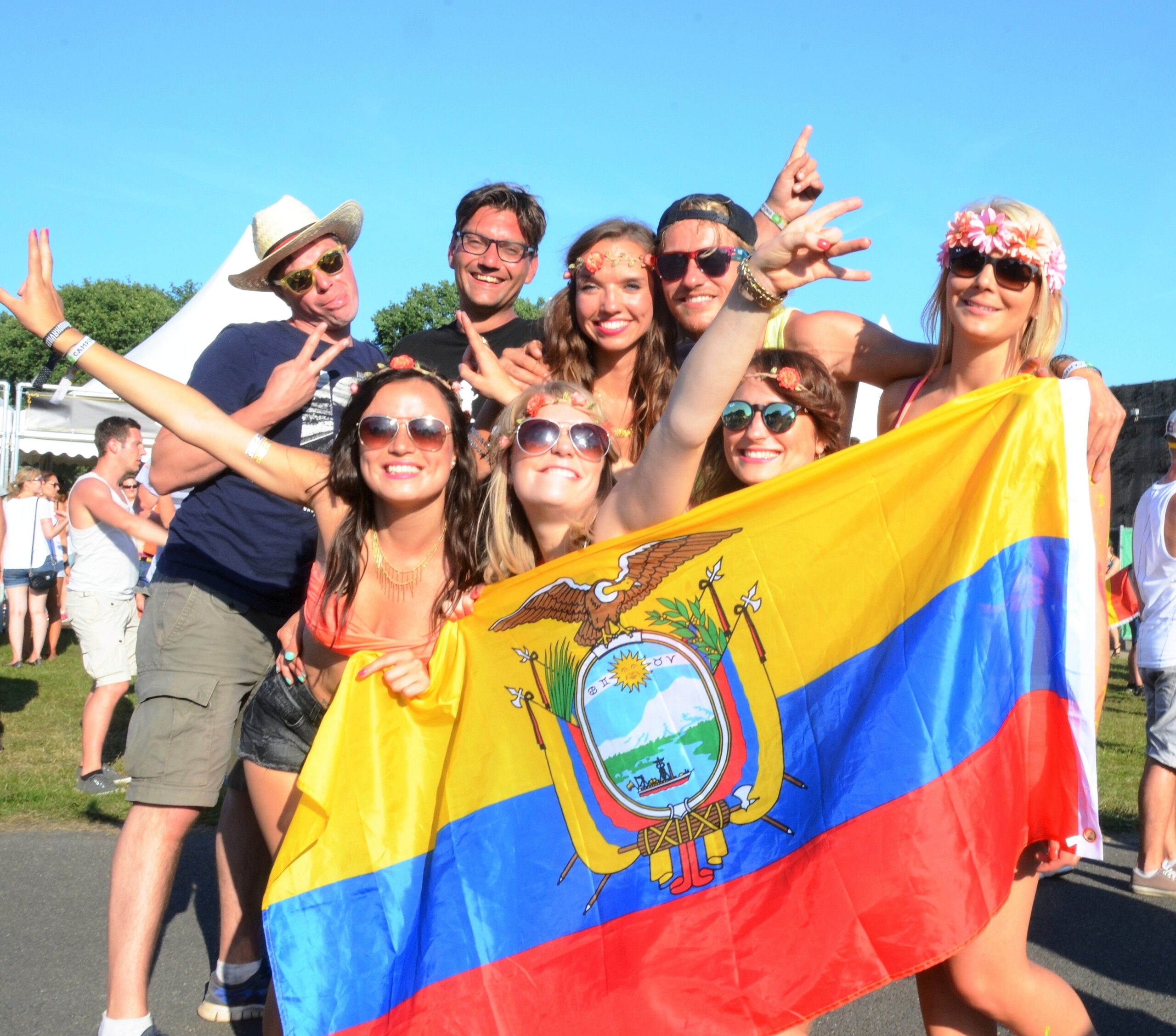 Ausgelassene Stimmung herrschte am ersten Tag des Festivals Parookaville in Weeze.