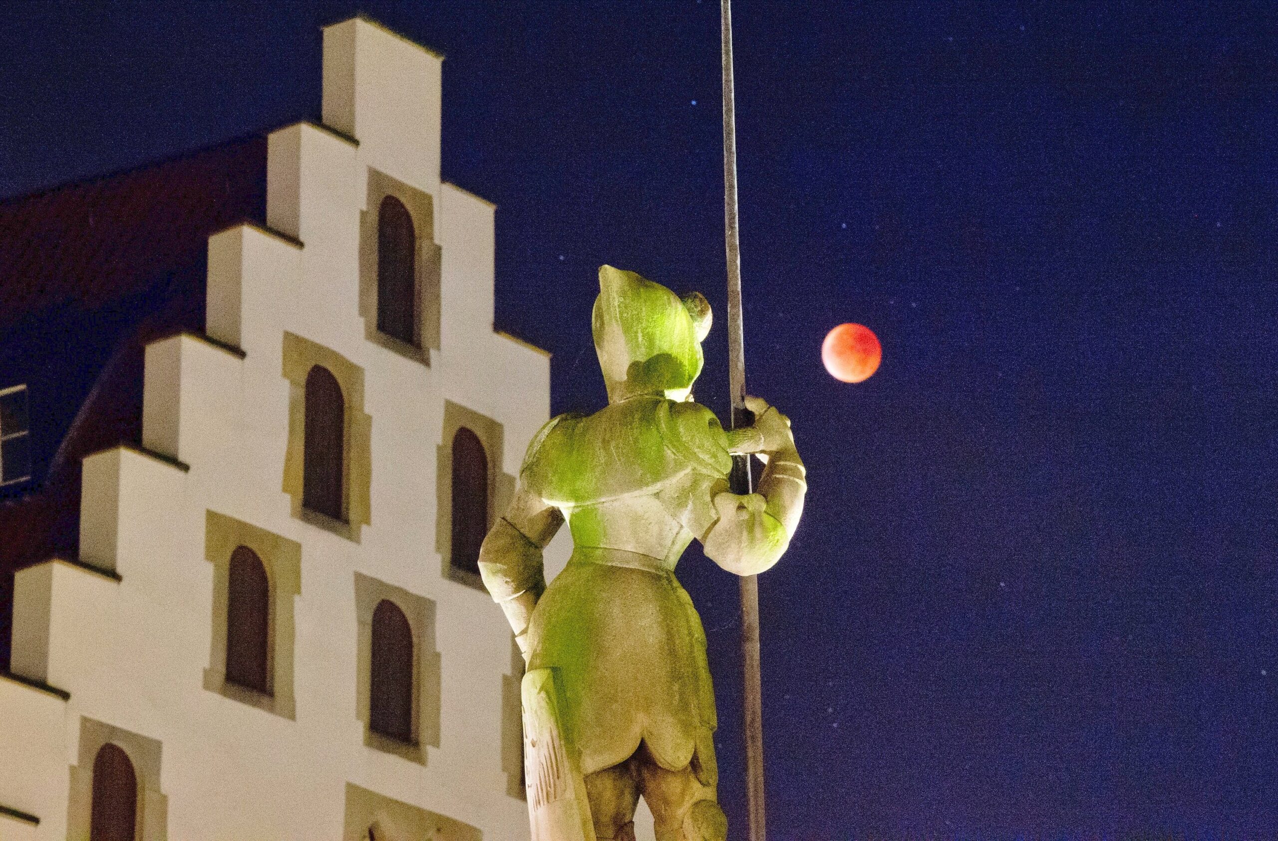 Blutmond in Hildesheim (Niedersachsen)