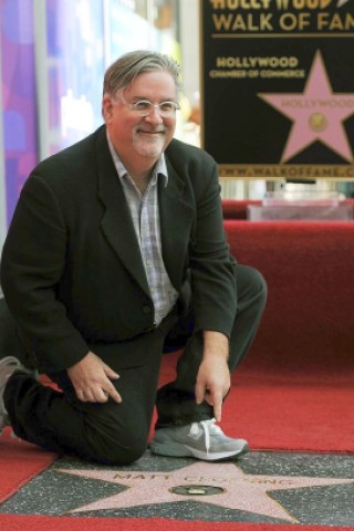 ...Matt Groening seinen Stern auf dem Walk of Fame in Los Angeles.