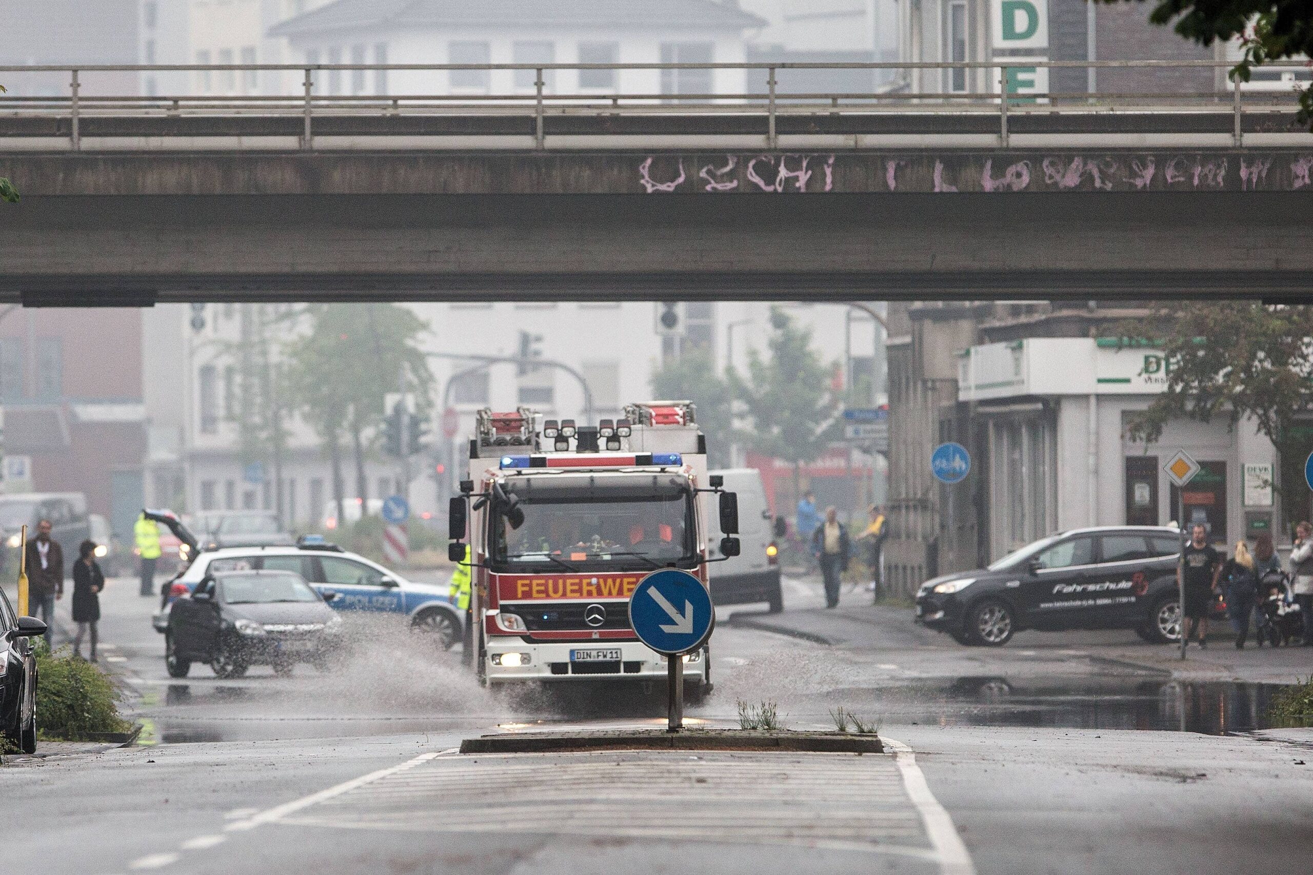 Die Kreuzung Hünxer Straße / Gerhard-Malina-Straße.