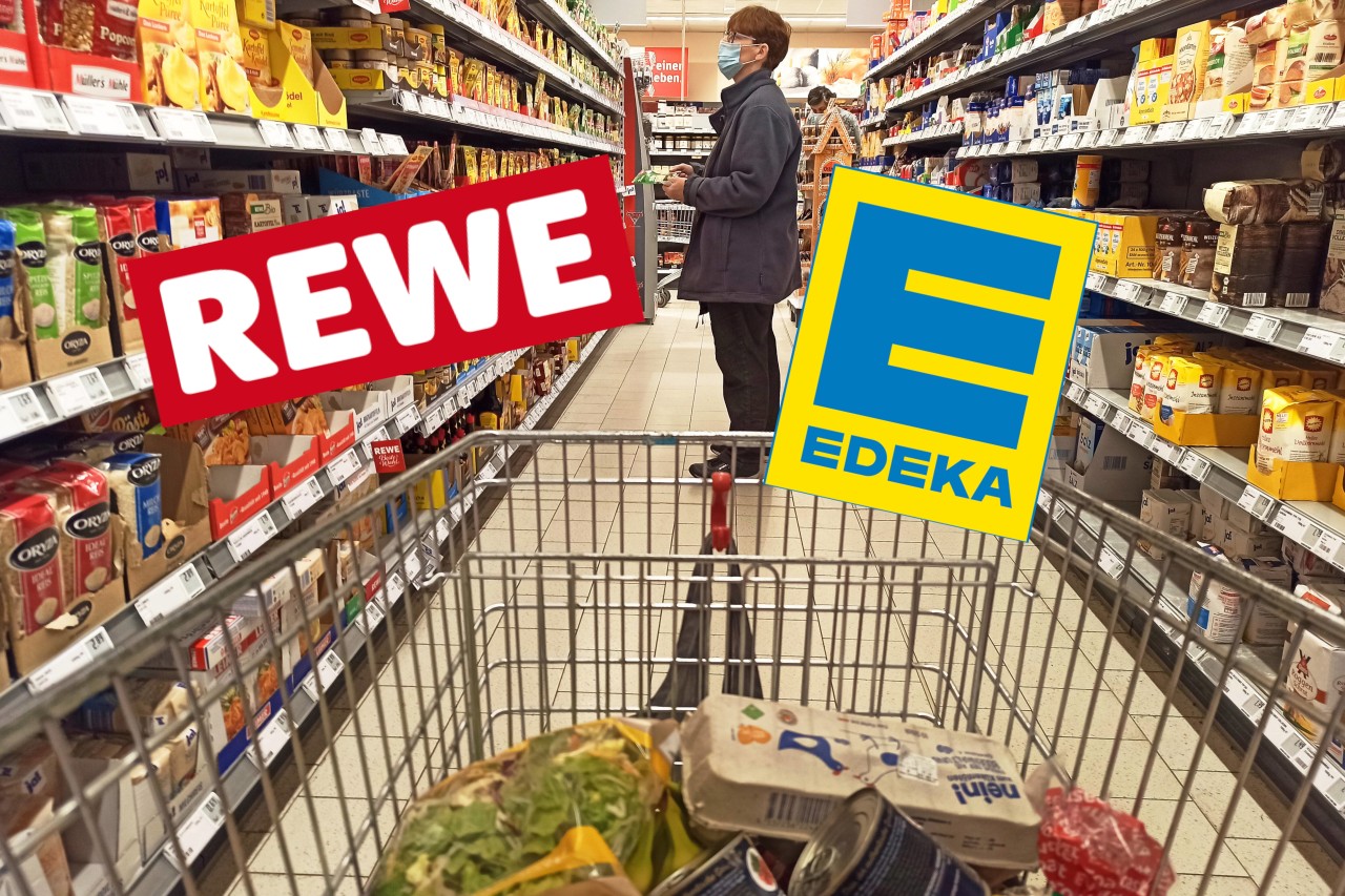 Rewe, Edeka und andere Supermärkte dürfen weiter auch von Ungeimpften betreten werden.