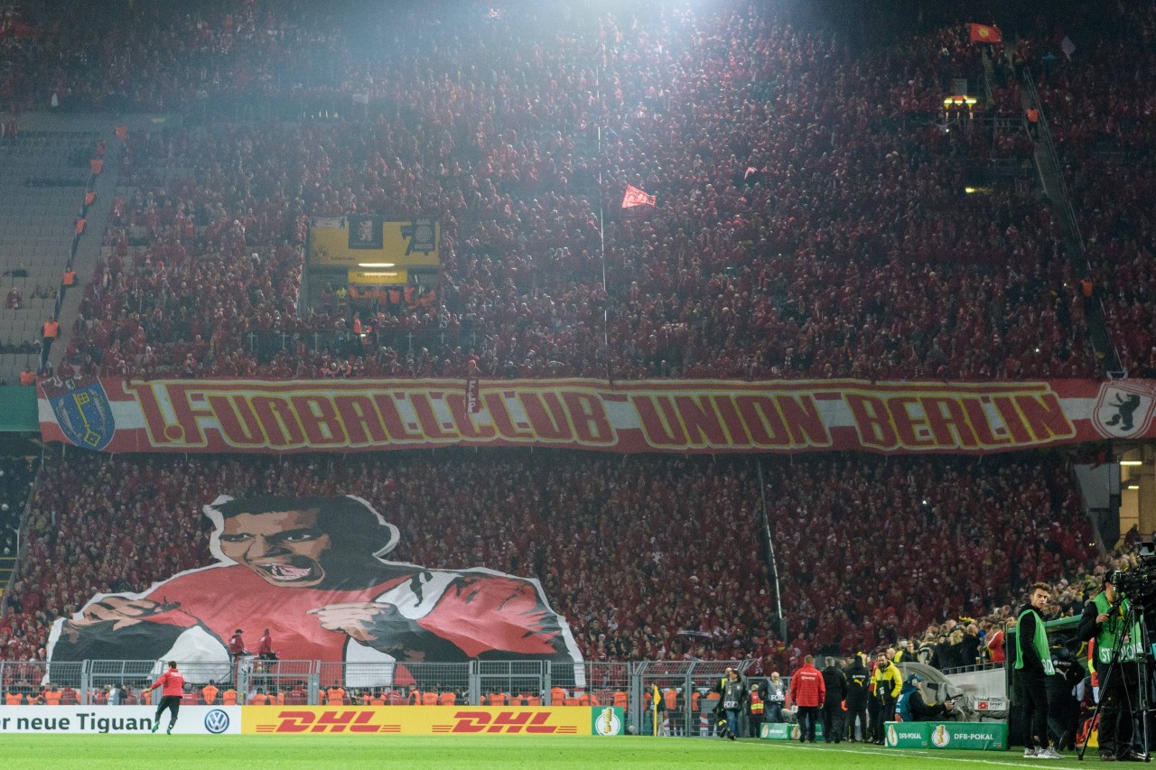 Vor zwei Jahren präsentierten die Union-Fans beim Spiel in Dortmund eine Choreo.