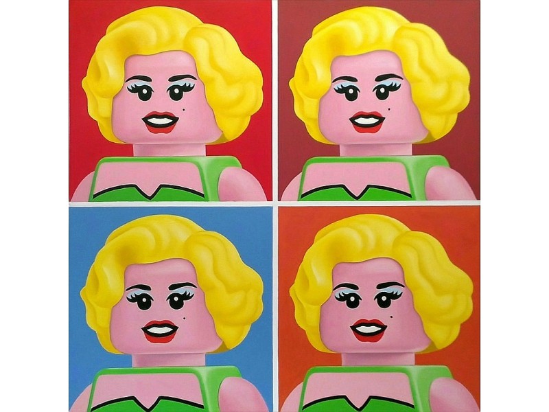 Und so sieht „Four Marilyns“ im Lego-Stil aus. 