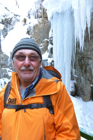 Oskar Fischer bietet Führungen durch die Breitachklamm an und referiert auch über die geologischen Hintergründe der Klamm. 