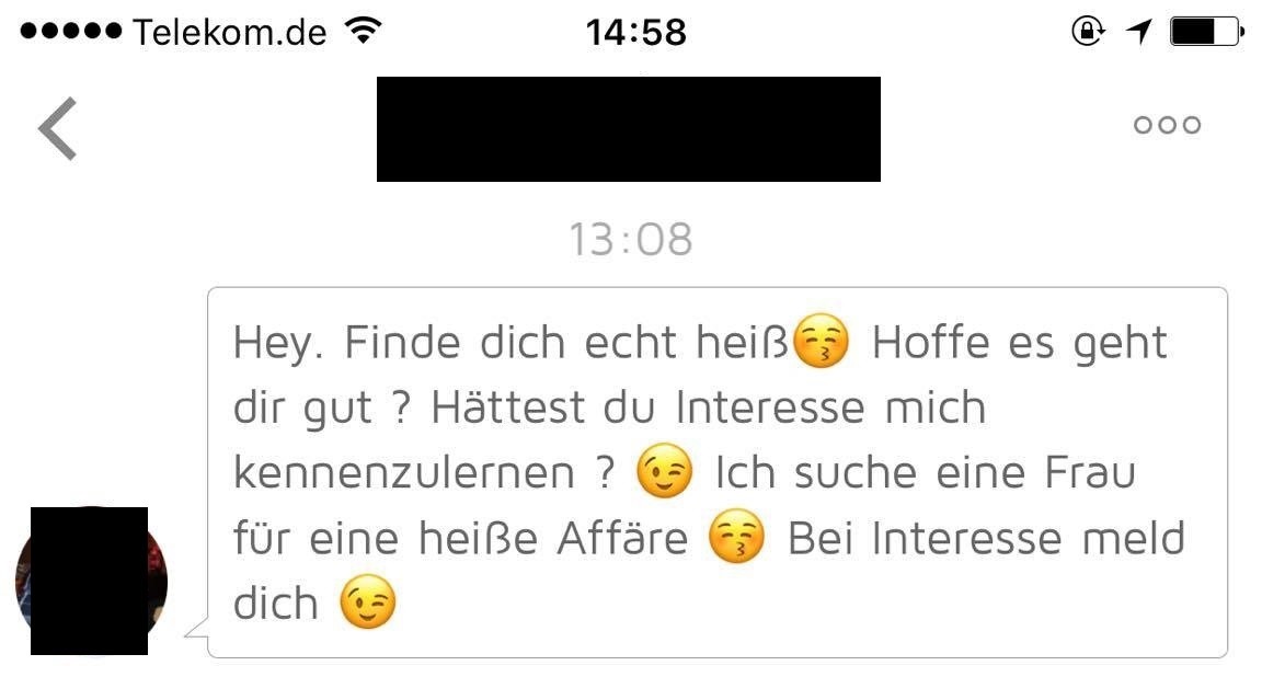 Noch nicht mal die Smileys sind bei diesem Nutzer originell. 