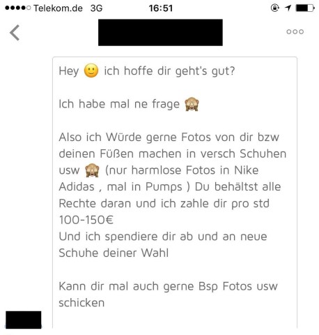 Männer mit einem speziellen Fetisch sind auch vertreten.